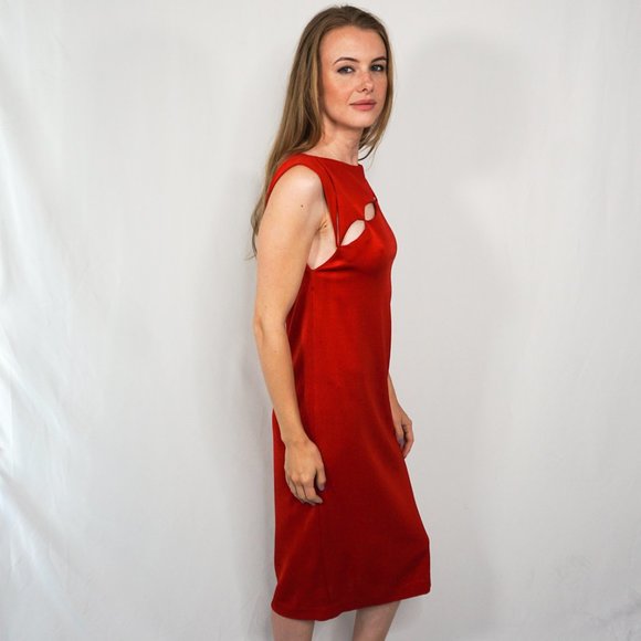 BOTTEGA VENETA Glossy Viscose Jersey Cutout Dress - Picture 3 of 8